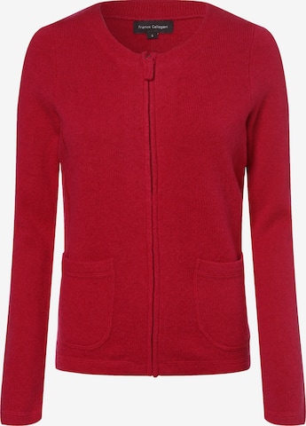 Franco Callegari Knit Cardigan in Red: front