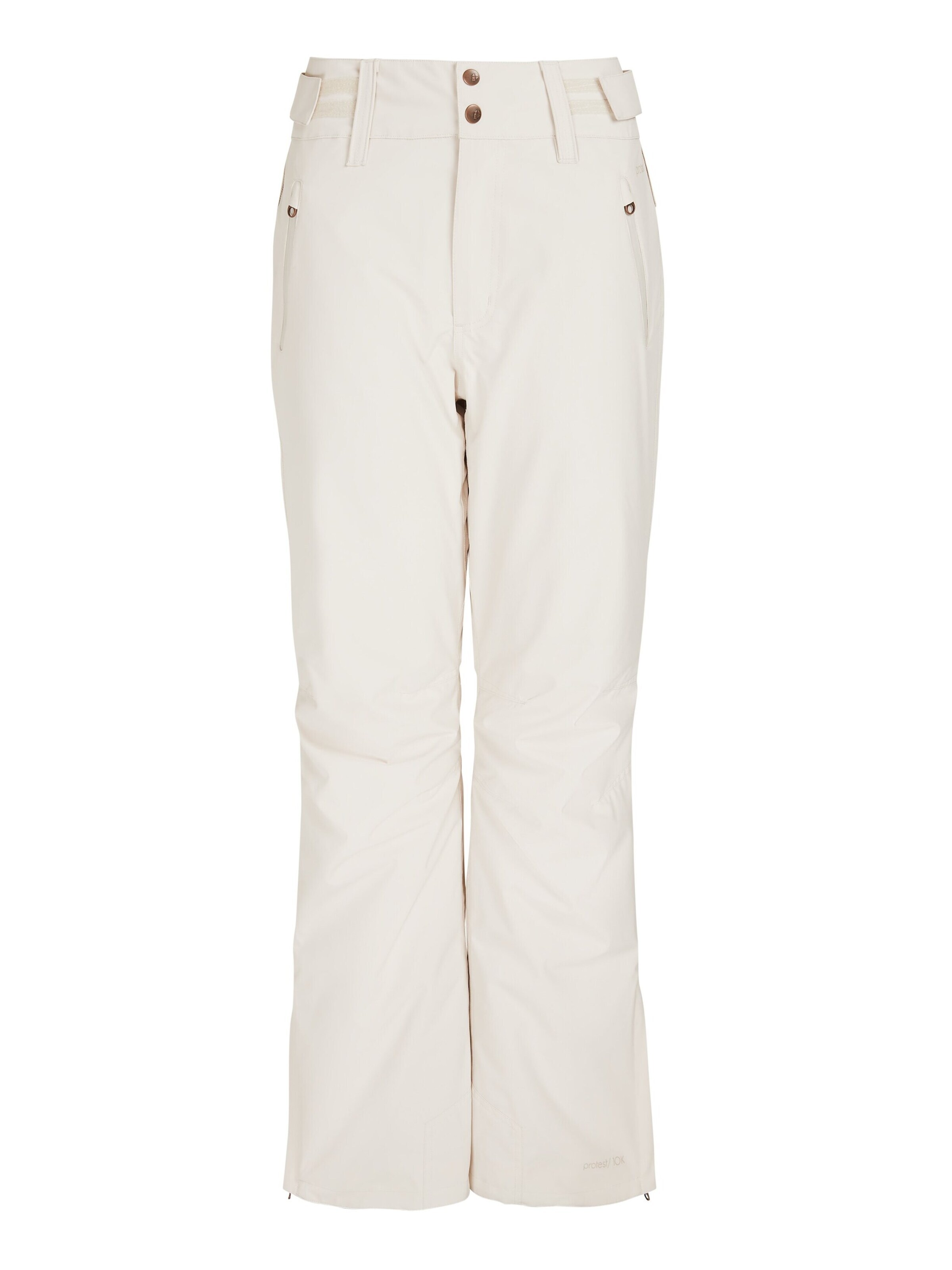 PROTEST Regular Sportbroek 'CINNAMON' in Wit: voorkant