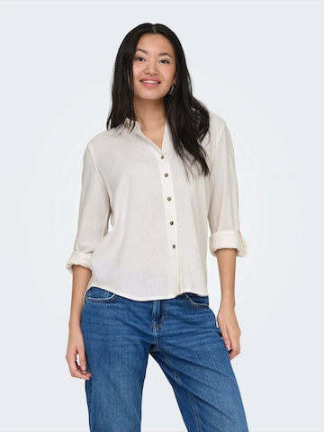 ONLY Блуза 'ONLGOA' в бяло: отпред