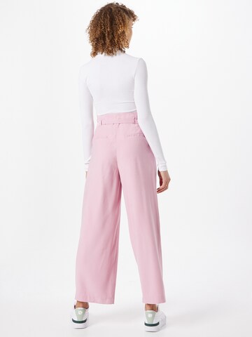 ONLY Wide leg Bandplooibroek 'Payton' in Roze