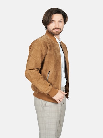 FREAKY NATION Regular fit Prehodna jakna 'Ted' | rjava barva