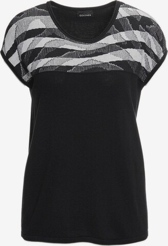 Goldner Top in Black: front