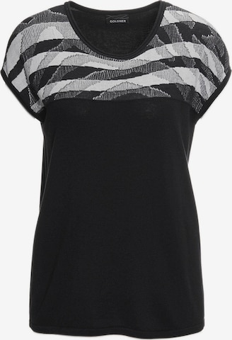 Goldner Top in Black: front