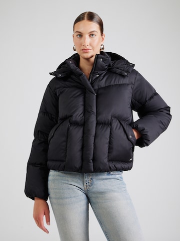 LEVI'S ® Téli dzseki 'Western Bubble Shortie Jacket' - fekete: elől