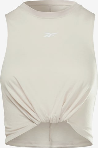 Reebok Sporttop 'Studio Gathered Solid' in Beige: predná strana