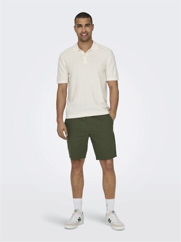 Regular Pantalon 'ONSLinus' Only & Sons en vert