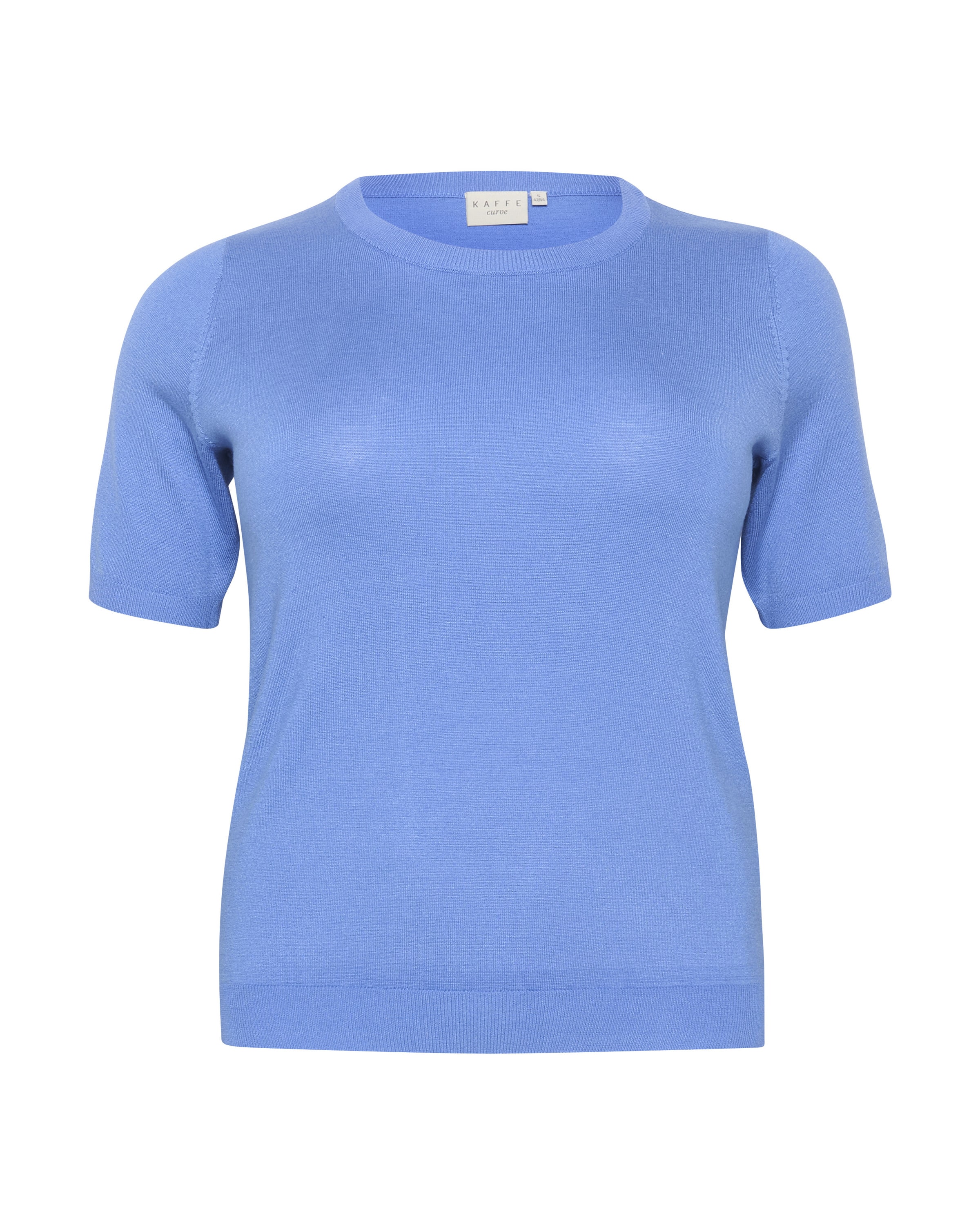 KAFFE CURVE Trui &#x27;Lizzy&#x27; in Blauw: voorkant