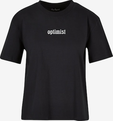 Days Beyond T-Shirt 'Optimist' in Schwarz: predná strana