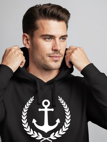Neverless Sweatshirt 'Anker Captain'‌‌‌‌ in Schwarz