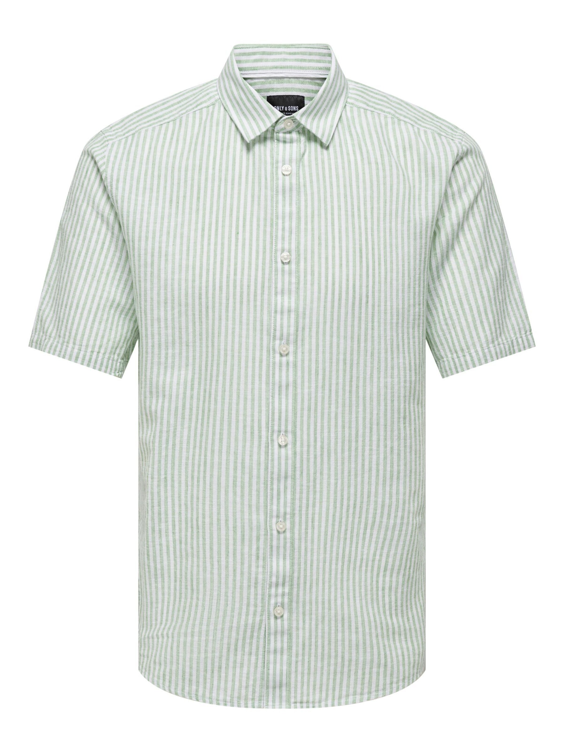 Camicia 'Caiden' di Only & Sons in verde: frontale