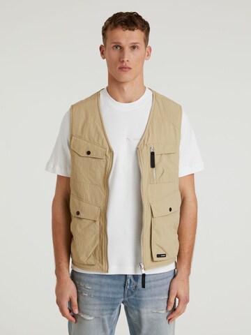 CHASIN' Bodywarmer 'Orfio' in Beige: voorkant