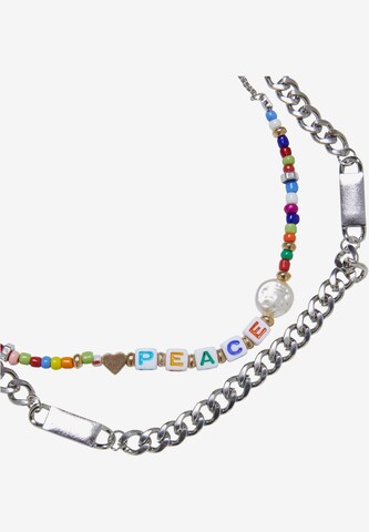 Urban Classics Kette 'Peace Bead' in Silber