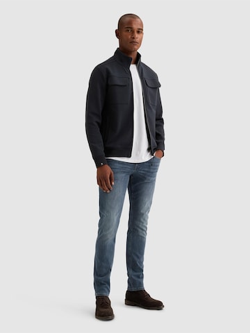 VANGUARD Tussenjas 'Sweat jacket with zipper closure and chest pockets' in Blauw
