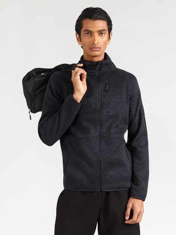 4F Funktionsfleecejakke i sort: forside