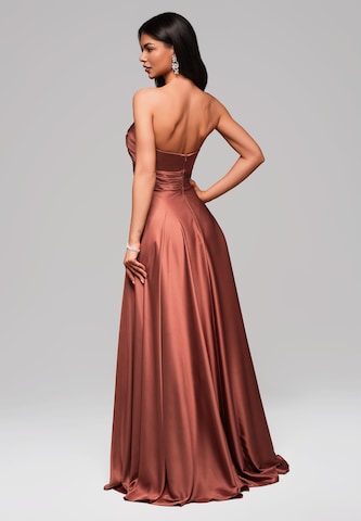 Robe de soirée 'Coraline' Ombre en marron