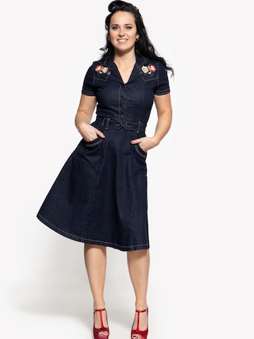 Queen Kerosin Kleid‌ in Blau