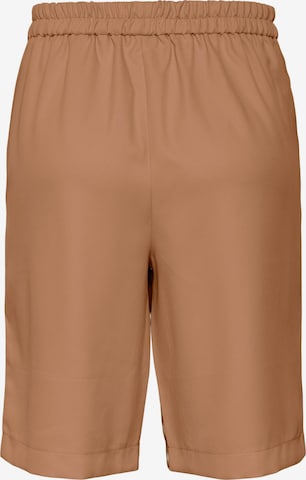 PIECES Loosefit Shorts 'Tally' in Braun