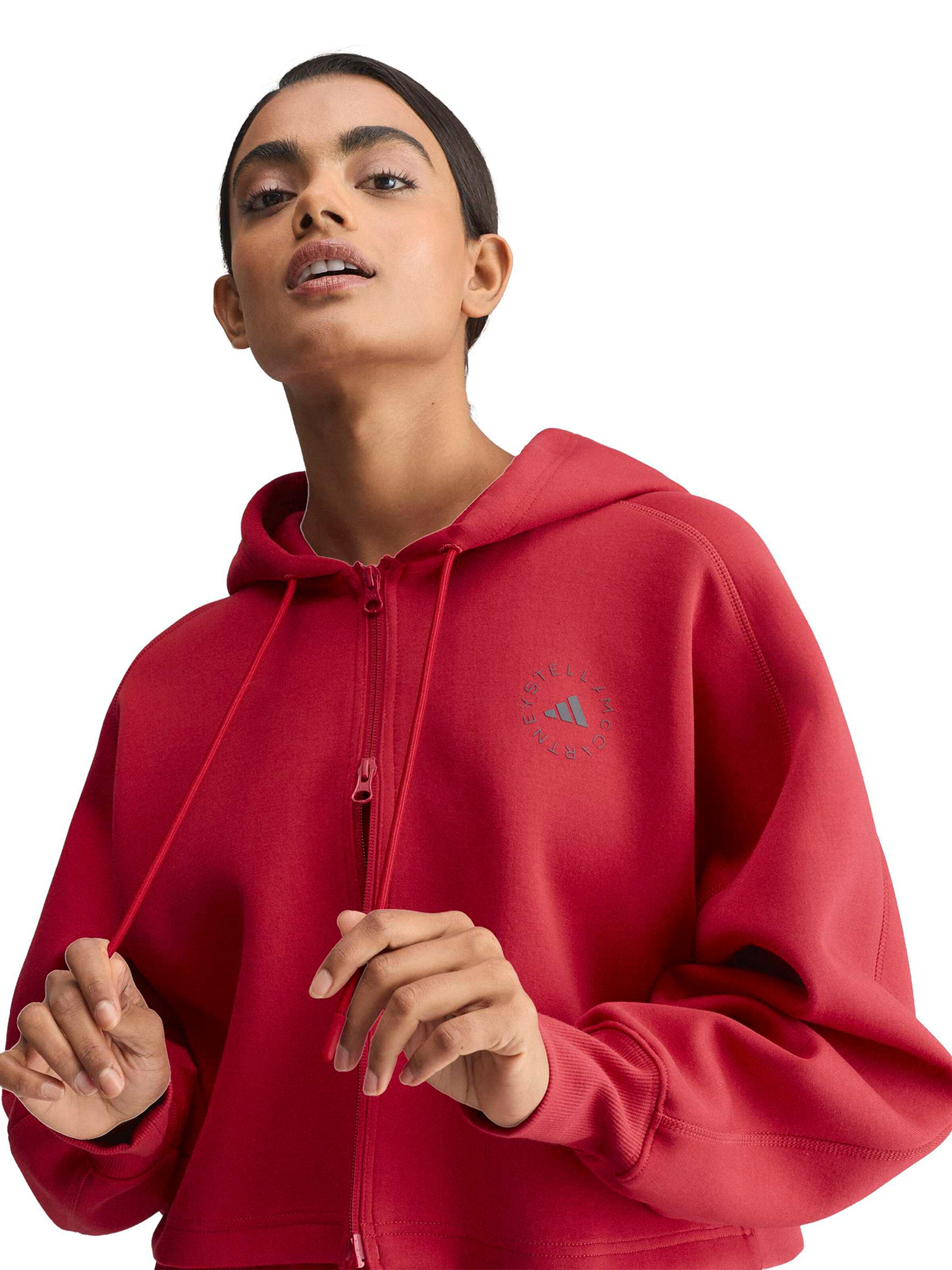 ADIDAS BY STELLA MCCARTNEY Αθλητική ζακέτα φούτερ σε κόκκινο