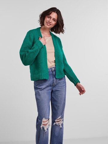 PIECES Knit cardigan 'Carman' in Green