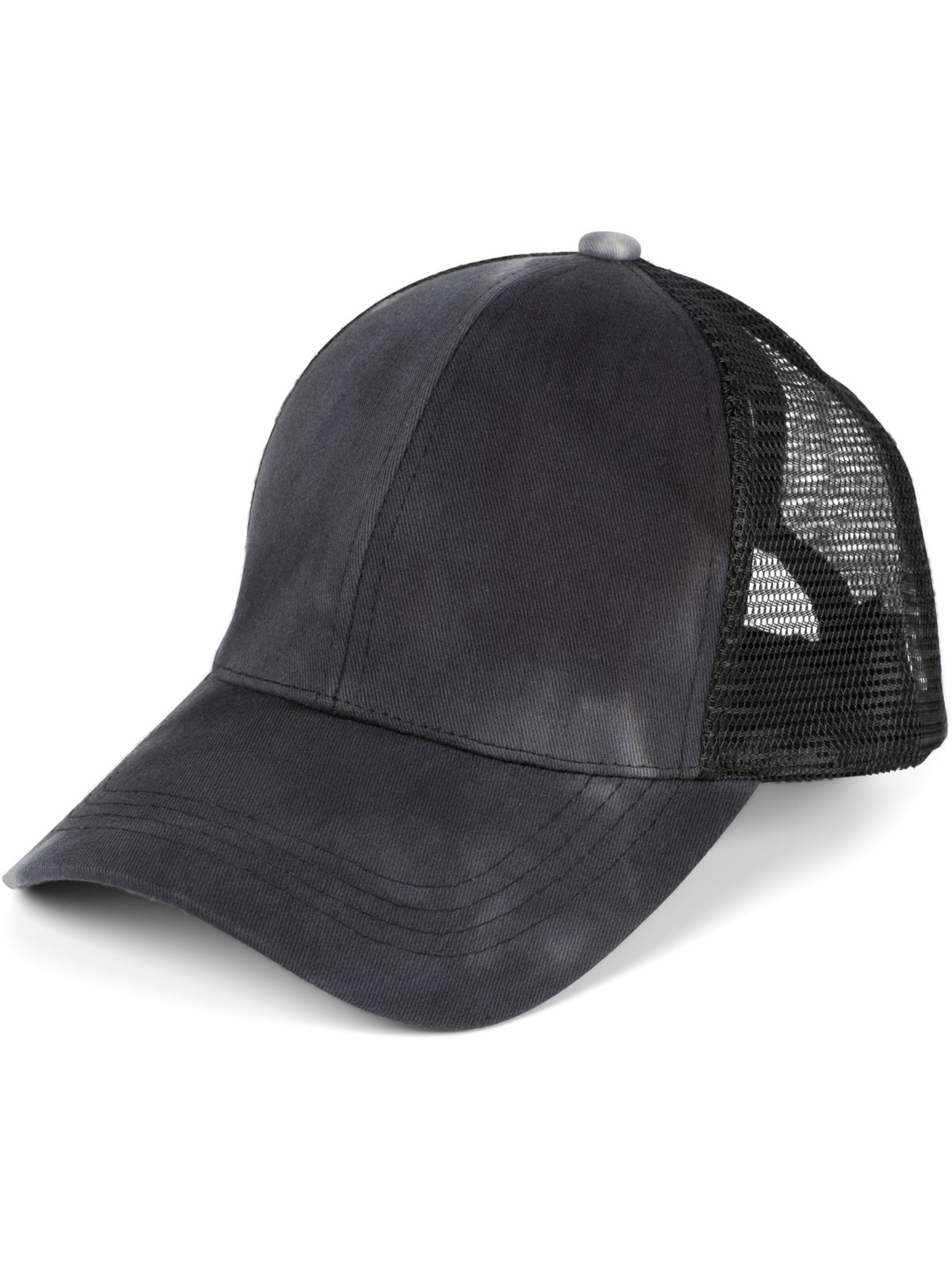 styleBREAKER Cap 'Ponytail Baseball Cap Batik mit Mesh Einsatz'‌‌‌‌‌‌‌ in Grau
