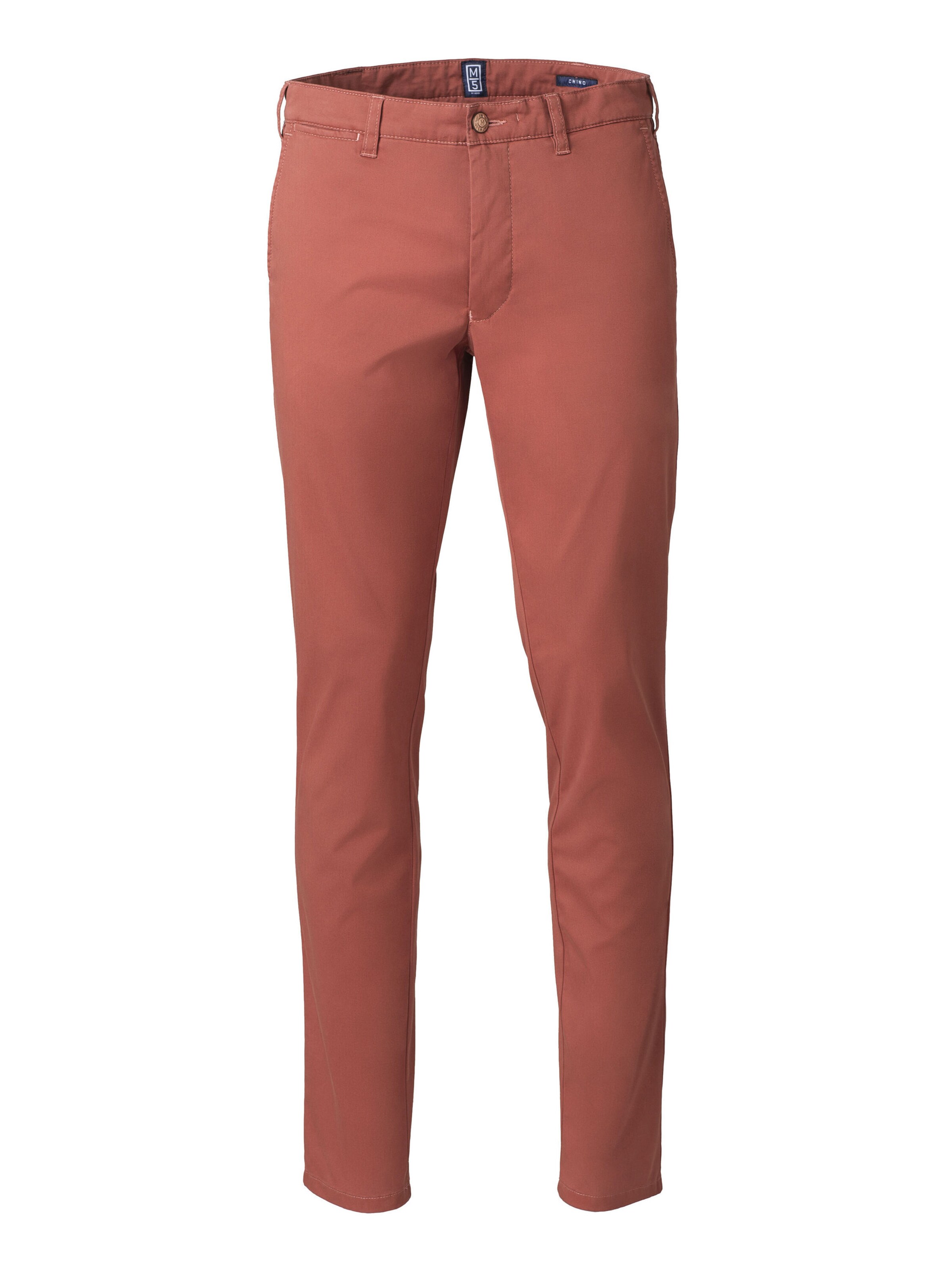 MEYER Regular Chino 'M5' in Oranje: voorkant