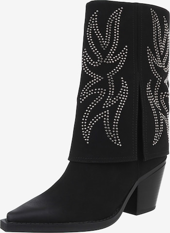 Ital-Design Cowboy Boots in Black: front