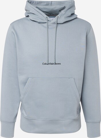 Calvin Klein Jeans Sweatshirt in Grijs: voorkant