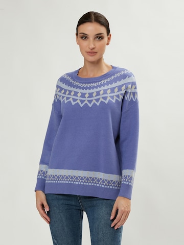 Influencer Sweater in Purple: front