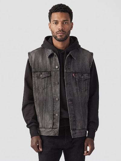 LEVI'S ® Vest 'TRUCKER GILET BLACK' in S in Black, Item view