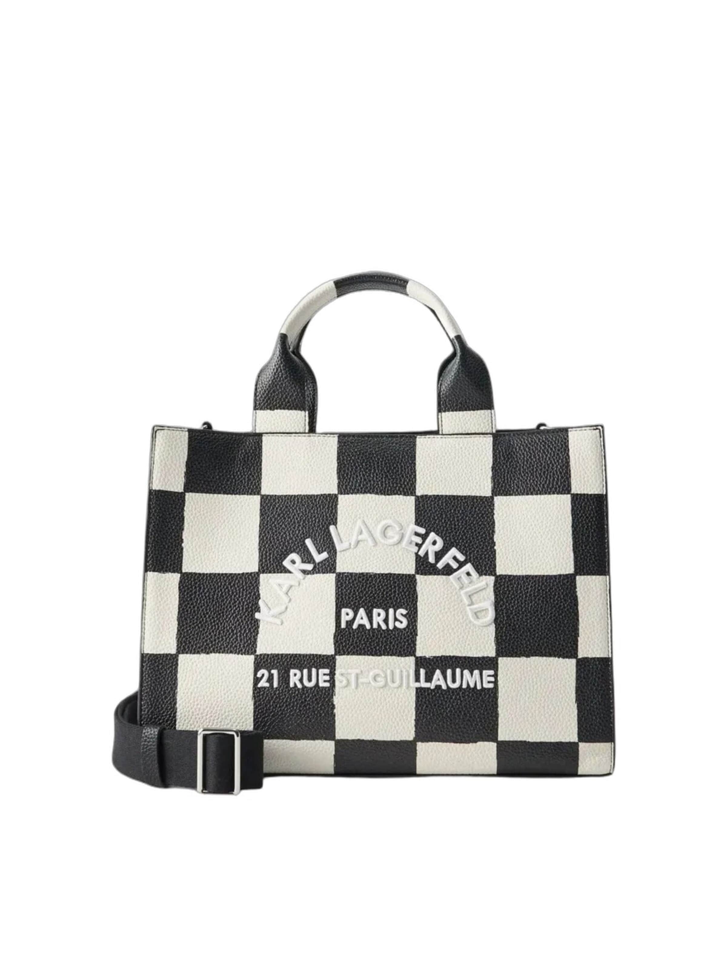 Karl Lagerfeld Cabas 'Karl Lagerfeld Cabas Carré Damier Noir & Blanc' en One Size en noir, Vue avec produit