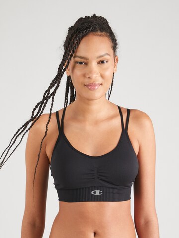 Champion Authentic Athletic Apparel Bralette Sports bra in Black: front