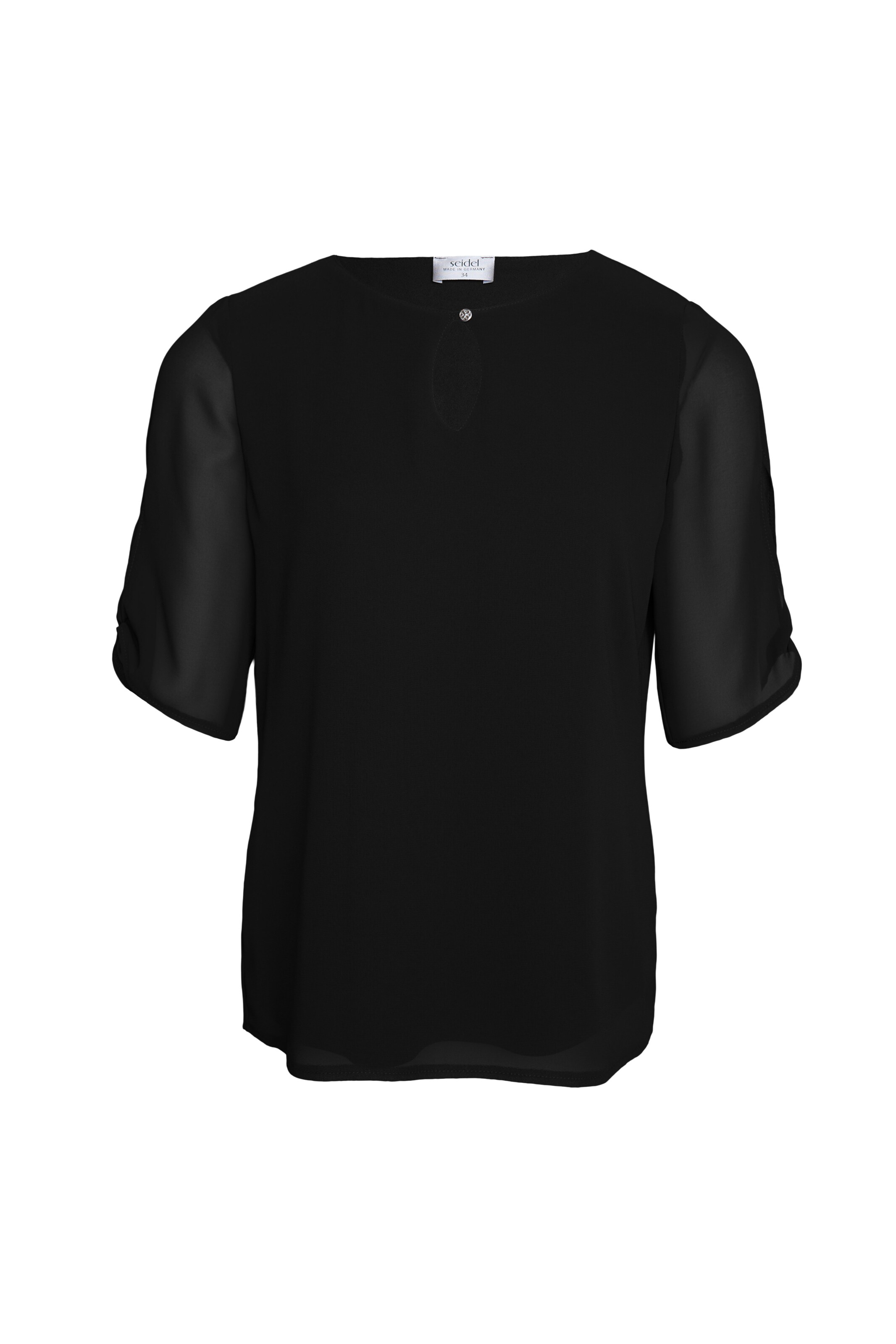 Seidel Moden Bluse in Schwarz: Vorderseite