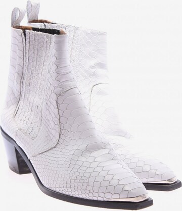 Flattered Dress Boots in 42 in White: front