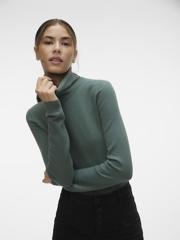VERO MODA Pullover 'HAPPINESS' i grøn
