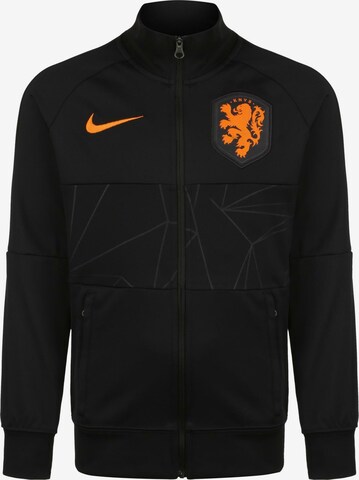 NIKE Athletic Jacket 'Niederlande I96' in Black: front