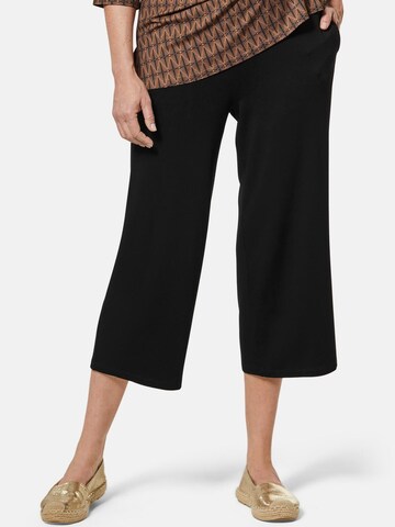 Goldner Regular Trousers ' Louisa ' in Black: front