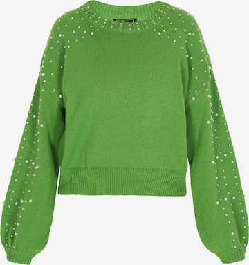 faina Trui in Groen: voorkant