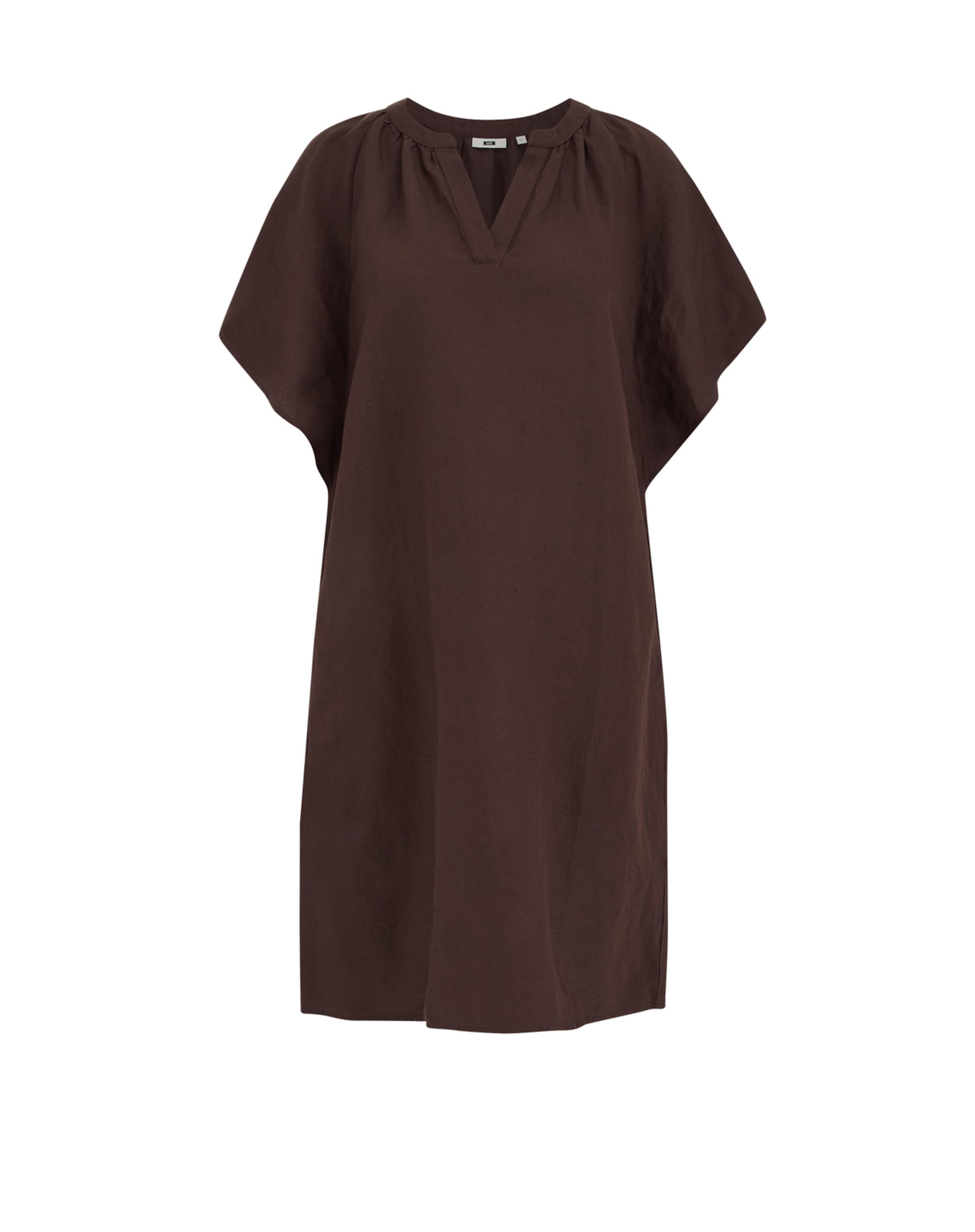 WE Fashion - Vestido en marrón: frente