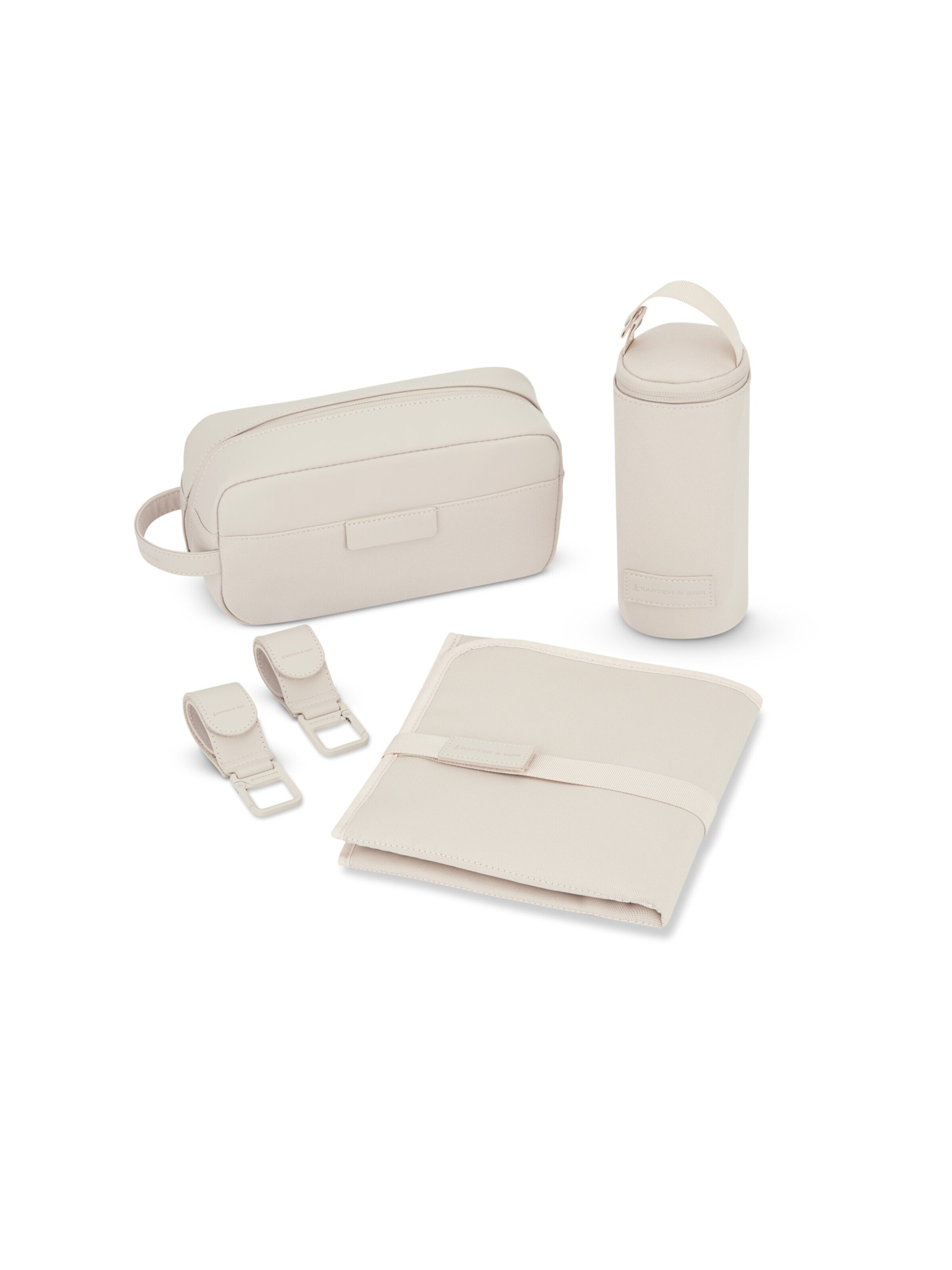 Kapten & Son Rucksack mit Wickelset 'Lindby Diaper' in Beige