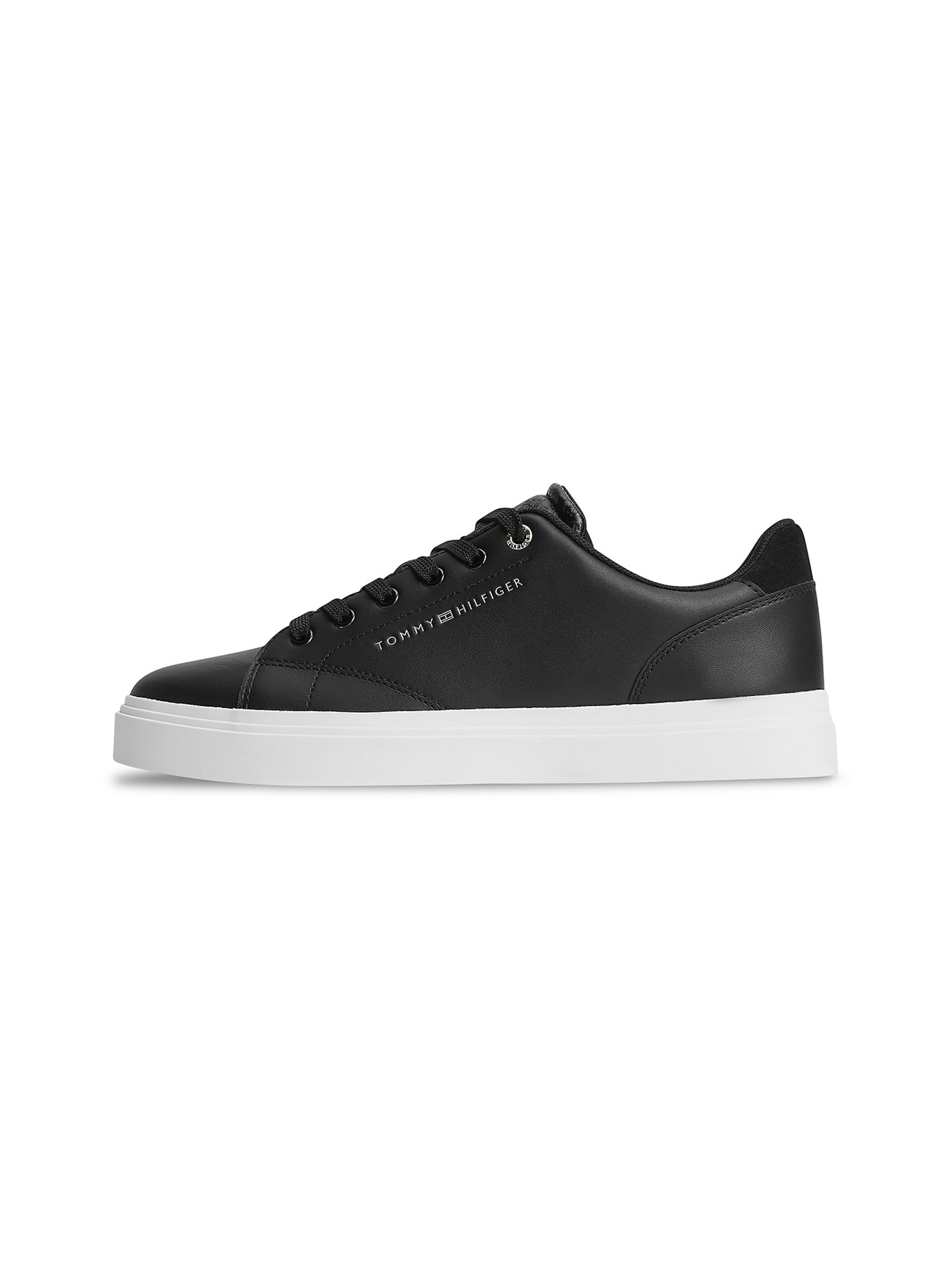 Baskets basses TOMMY HILFIGER en noir : devant