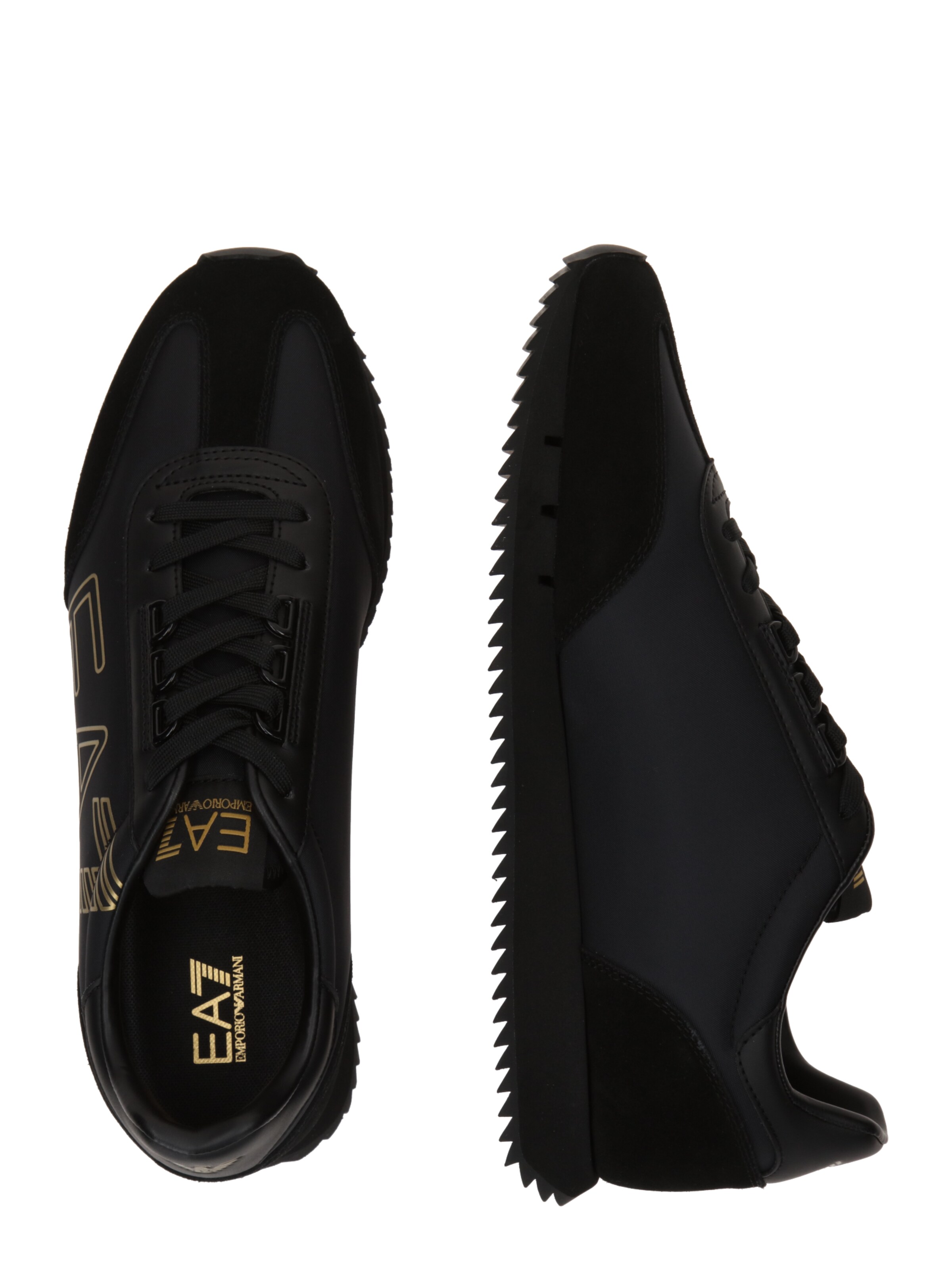 EA7 Emporio Armani Trampki niskie w kolorze czarny