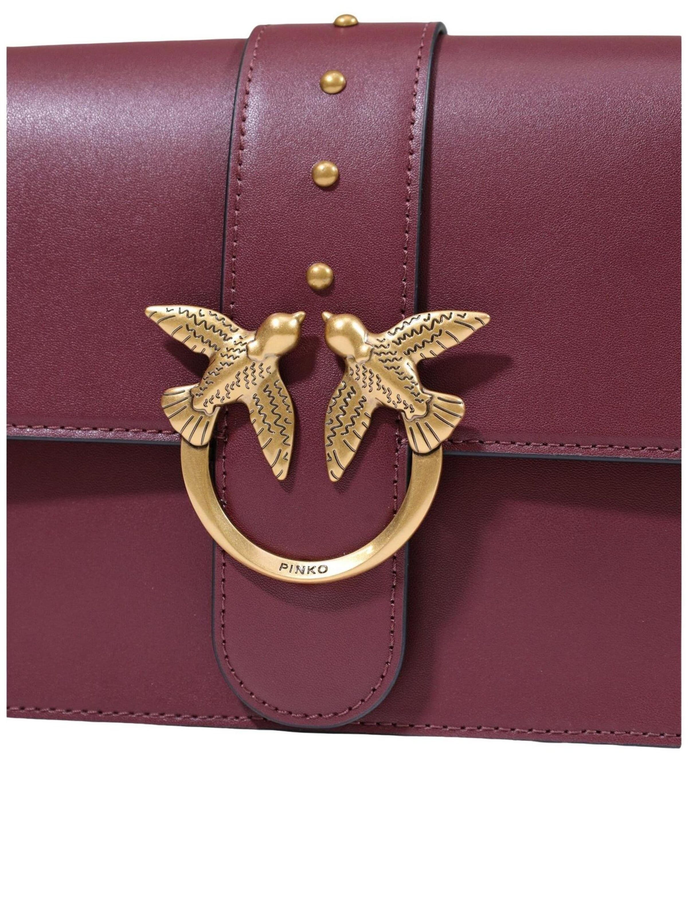PINKO - Bolso de hombro 'LOVE ONE CLASSIC ST. CL VITELL 105857 A0F1' en rojo