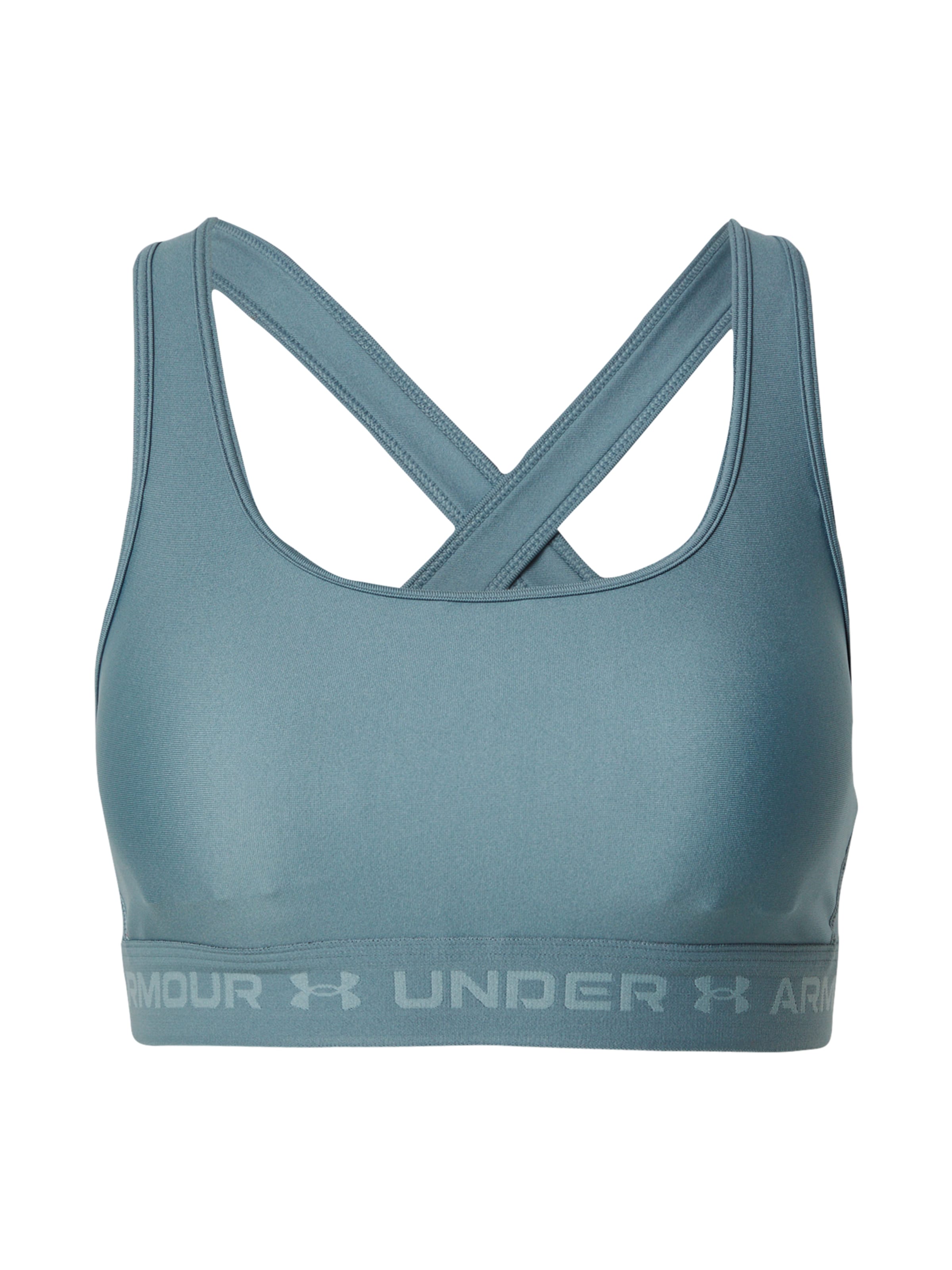 UNDER ARMOUR Bralette Sports Bra in Blue: front