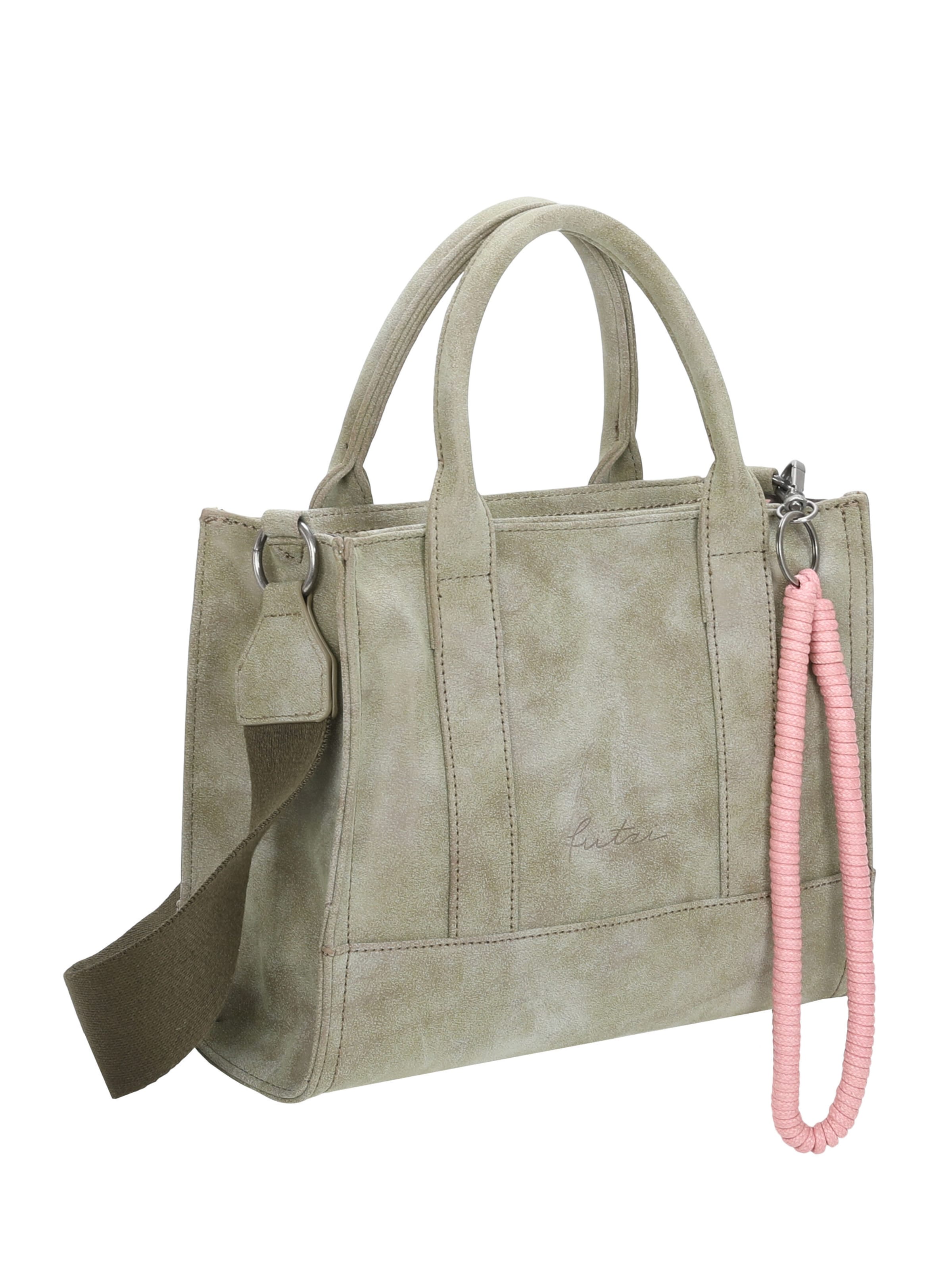 Fritzi aus Preußen Tasche 'Fritzi SquareN Vintage' in Grün: Vorderseite