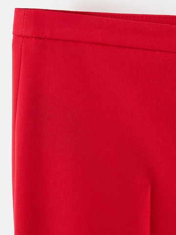 évasé Pantalon à plis 'Iguana' MANGO en rouge