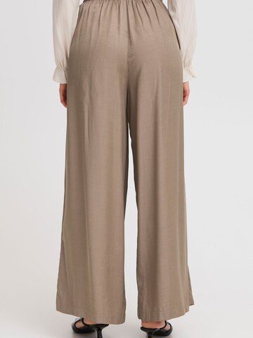 Wide Leg Pantalon chino ' MYA PA 2 ' Fransa en marron