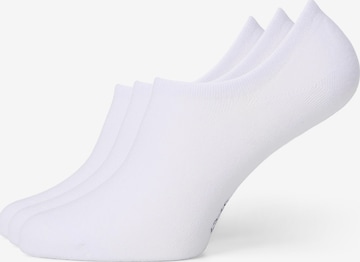 Chaussettes 'Footie (wit)' SOLIT socks en blanc : devant
