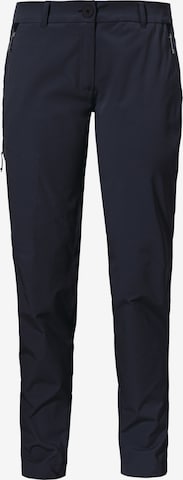 Regular Pantalon outdoor ' Hiking CIRC Pants Style Smue WMS ' Schöffel en bleu : devant