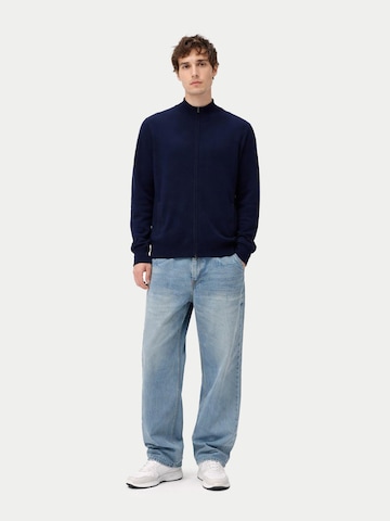 GOBI Cashmere Strickjacke 'Men's Essential Full-Zip Cashmere Cardigan'‌‌‌‌‌‌‌ in Blau