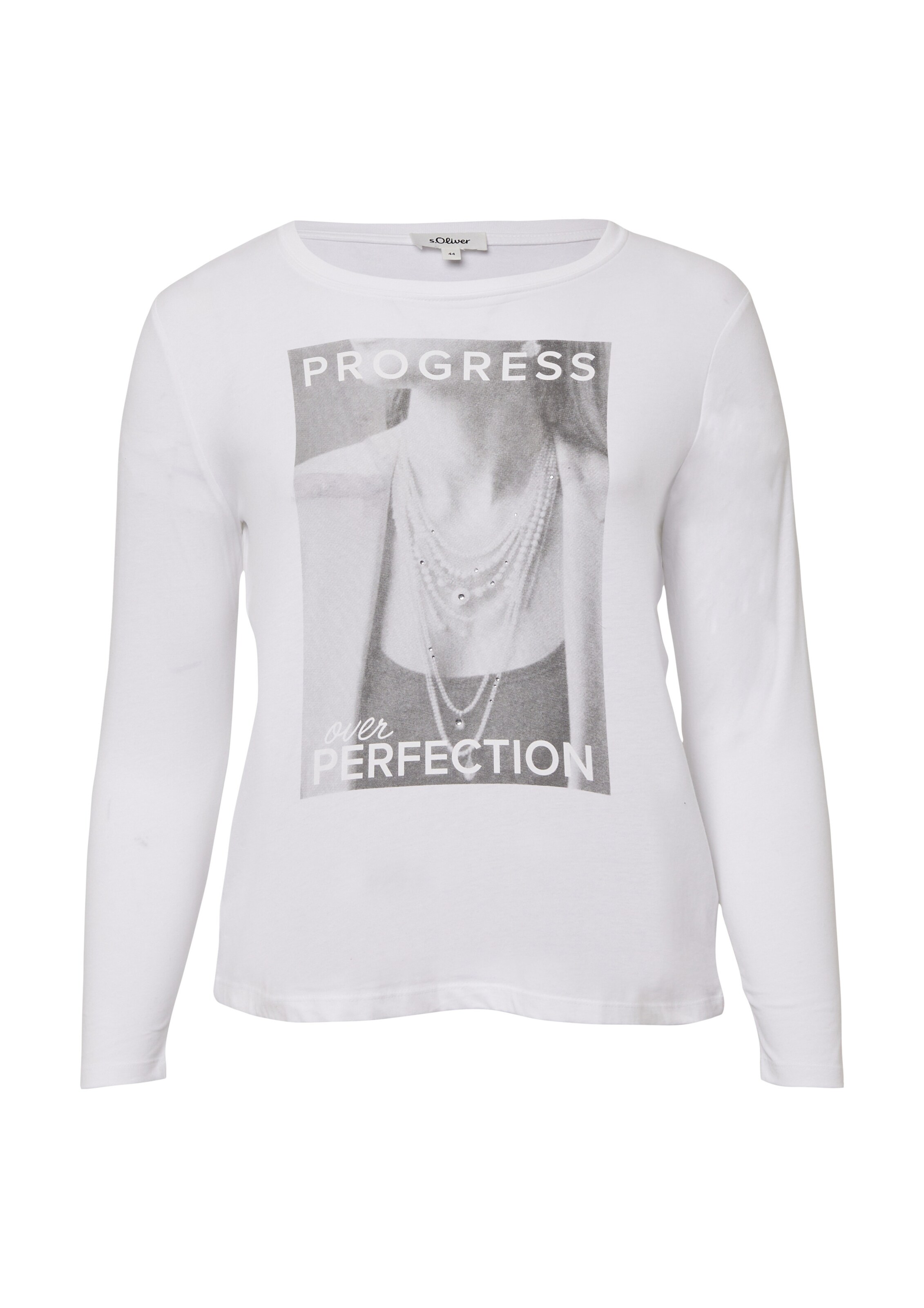 T-shirt s.Oliver en blanc : devant